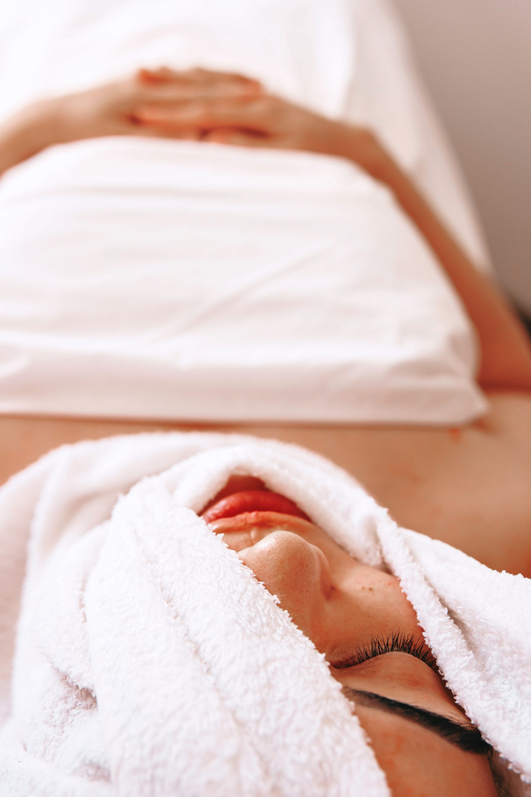 Offerings Client relaxing during a personalised facial treatment at The Skin Health Club in Joondalup.